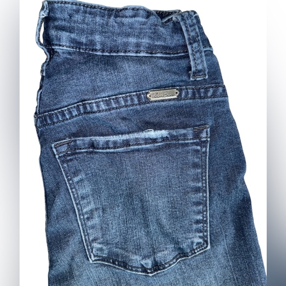 RANCAN High Rise Skinny Dark Wash Stretch Jegging Jeans Junior Size 3 (25 Waist) - Picture 2 of 8